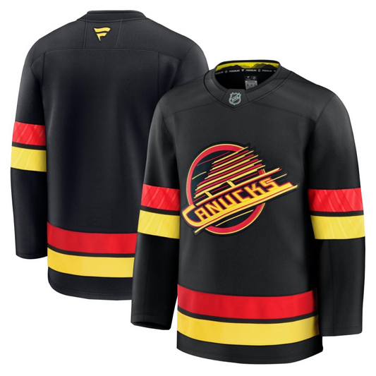 Camisa NHL Torcedor Vancouver Canucks Preta