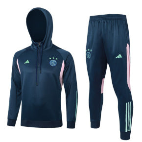 Conjunto de Frio meio zíper com Capuz Ajax I - Adidas