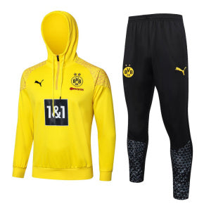 Conjunto de Frio meio zíper com Capuz Borussia Dortmund II - Puma