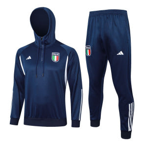 Conjunto de Frio meio zíper com Capuz Itália III - Adidas