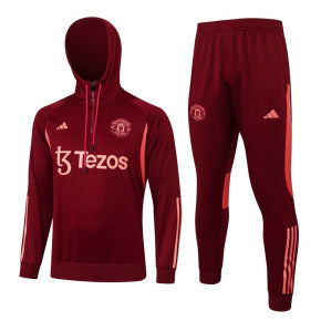 Conjunto de Frio meio zíper com Capuz Manchester United II - Adidas