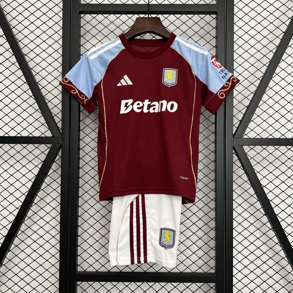 Kit Infantil Aston Villa I - Adidas 25/26