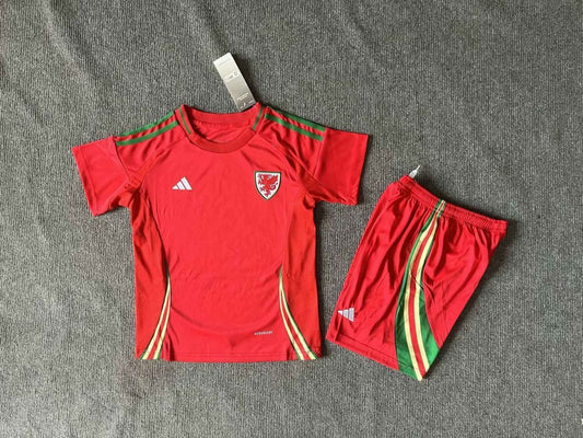 Kit Infantil Pais de Gales I - Adidas 2024