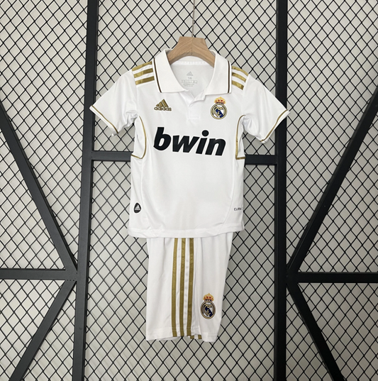 Kit Infantil Retrô Real Madrid I - Adidas 11/12