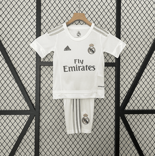 Kit Infantil Retrô Real Madrid I - Adidas 15/16